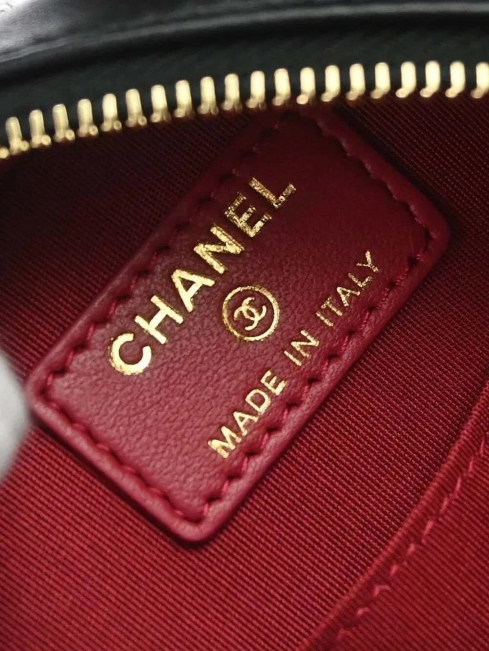 Chanel Black Fur 19 Round Chain Shoulder Bag NQ11428